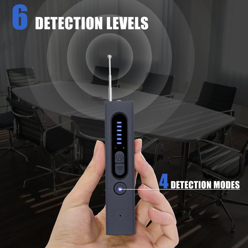 Advanced Hidden Camera and Bug Detector with GPS Tracking, RF Signal Detection, and Multi-Mode Sensitivity for Travel and Security Applications