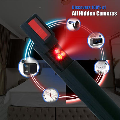 Advanced Hidden Camera and Bug Detector with GPS Tracking, RF Signal Detection, and Multi-Mode Sensitivity for Travel and Security Applications